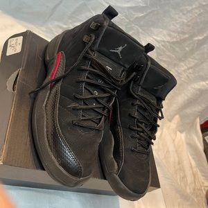 Jordan 12 black and rush pink